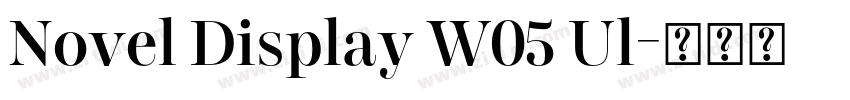 Novel Display W05 Ul字体转换